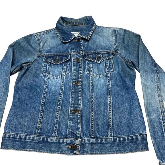 Vintage Abercrombie & Fitch Women’s Distressed Trucker Jean Jacket Small - Picture 3 of 10